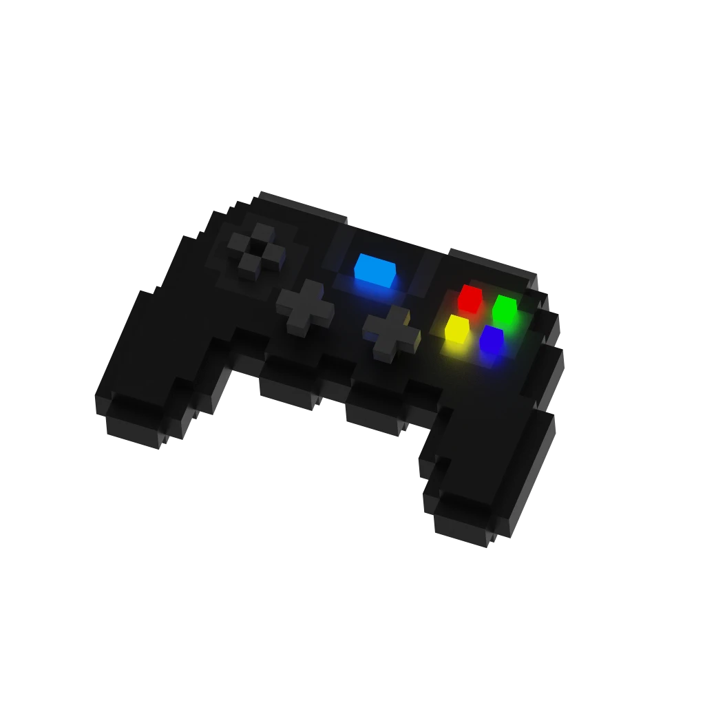 Pixelated gamepad image